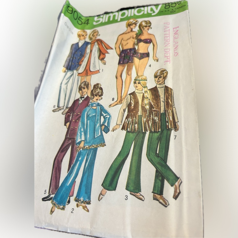 Vintage Simplicity 9054 Wardrobe Pattern 1970
